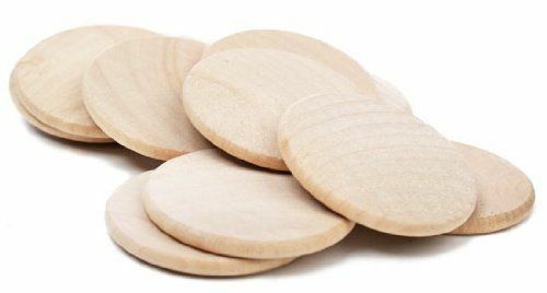 Wooden Circle pieces 1.5" diameter for Engraving and Practice