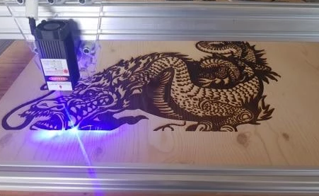 Laser Engraving Machine - 3000MW Blue CNC For wood, Leather And More
