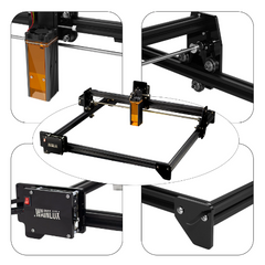 CNC Laser Engraver Machine BT Control Portable Laser Cutter Printer For Wood/Metal/MDF