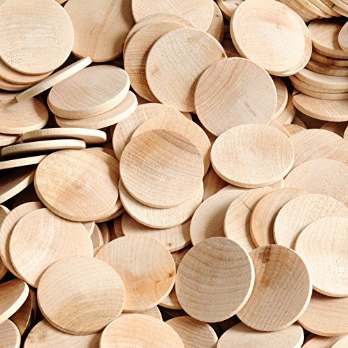 Wooden Circle pieces 1.5" diameter for Engraving and Practice